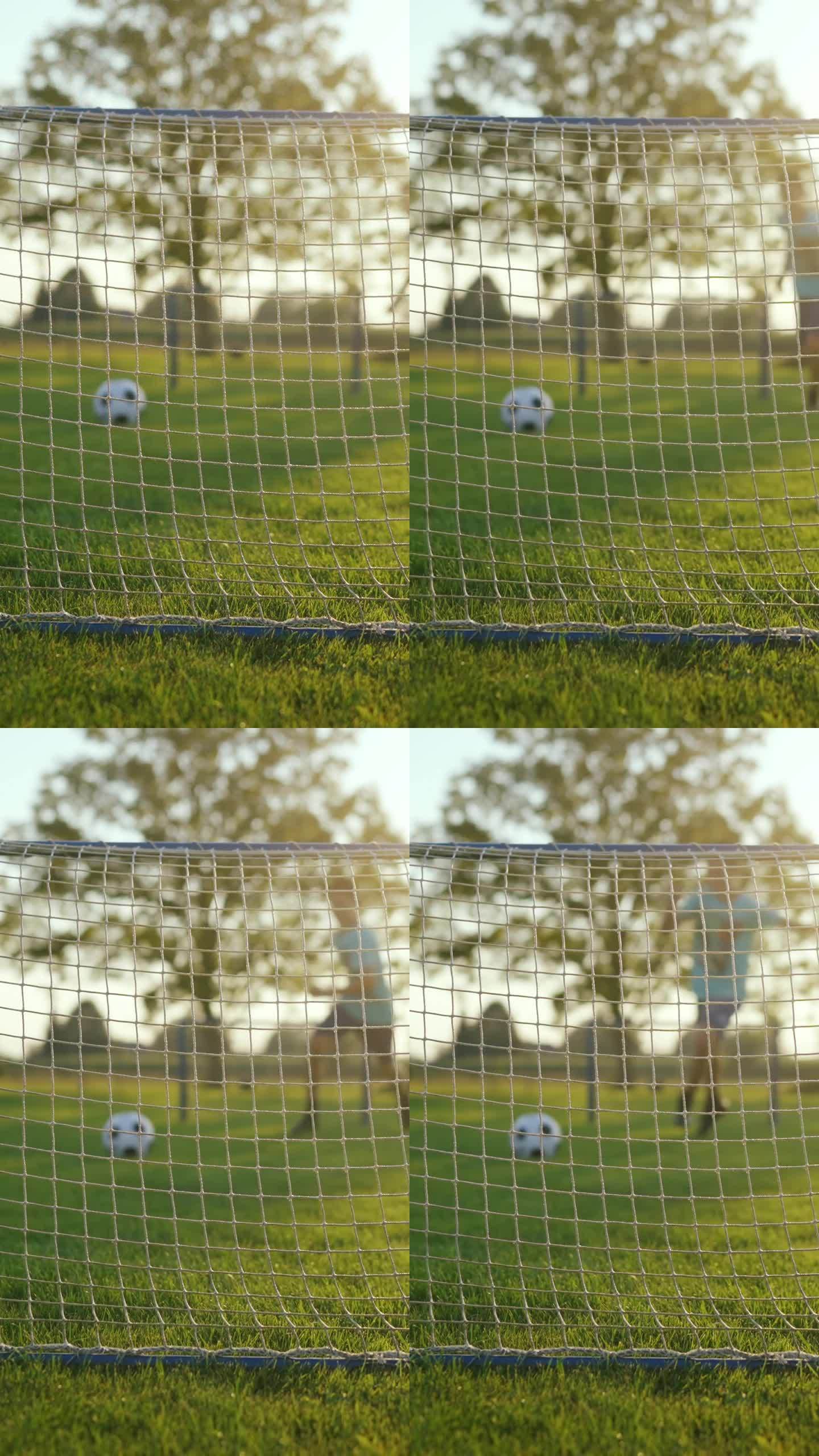 足球场上发生了一幕意想不到的情景